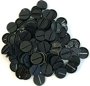 Original Games Workshop 25mm Round Slot Bases Dated 1992.